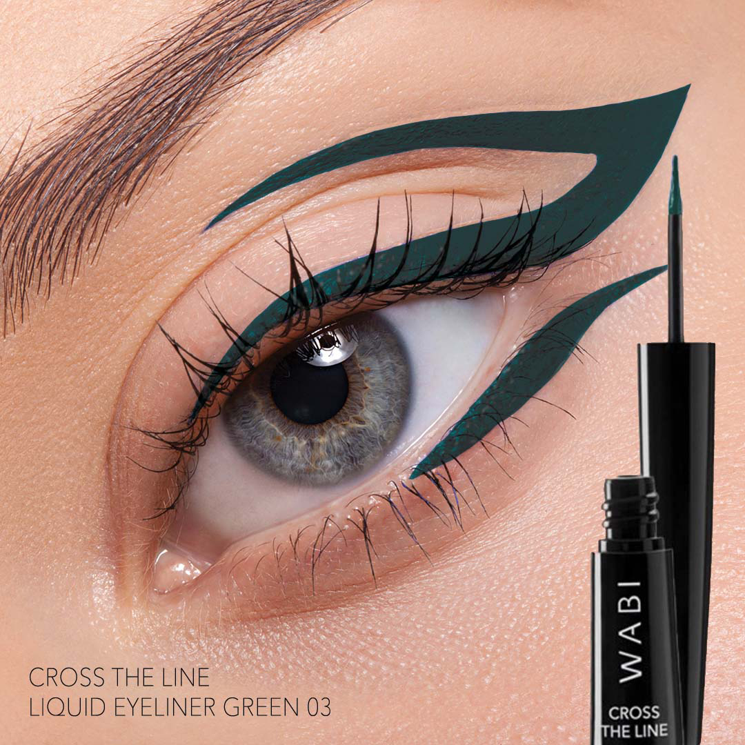 WABI Beauty WABI Cross The Line Liquid Eyeliner Green 03